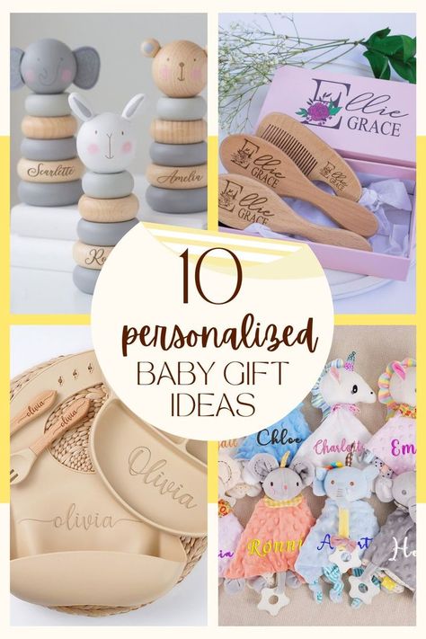 personalized baby gifts Personalized Baby Gifts Girl, Baby Gifts Personalized, Personalized Baby Girl Gifts, Christmas Gifts For Baby Girl, Diy Personalized Baby Gifts, Baby Personalized Gift Ideas, Newborn Personalized Gifts, Cricut Baby Gifts, Baby Shower Present Ideas