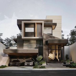 Home Exterior Ideas, Small House Design Architecture, Japan Volleyball, House Design Trends, Modern Small House Design, Latest House Designs, Exterior Decoration, Modern Villa Design, Modern House Facades