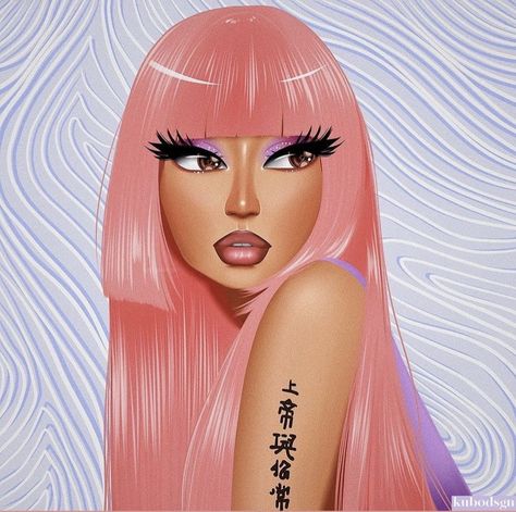 Nicki Minaj Fanart, Nicki Minaj Drawing, Nikki Minaj, Drawing Wallpaper, Pink Friday, Need Money, Nicki Minaj, Design Portfolio, The Song