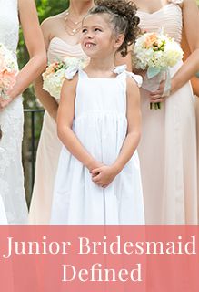 Your youngest ‘maid has a unique role, but what exactly is it? From the definition to the dresses, here is everything you need to have a happy junior bridesmaid. Camo Bridesmaid Dresses, Flattering Bridesmaid Dresses, Jr Bridesmaid, Bridesmaid Pictures, Lavender Bridesmaid Dresses, Groom Wedding Attire, Bridesmaid Duties, Future Mrs, Bridal Brunch