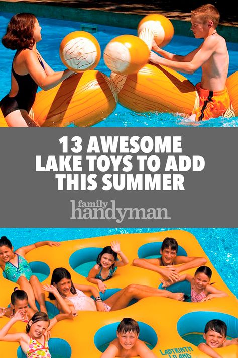 Water Toys For Adults, Lake House Games, Pond Party Ideas, Lake Activities For Adults, Lake Floats For Adults, Lake Day Ideas, Lake Toys For Adults, Lake Games For Adults, Fun Lake Activities