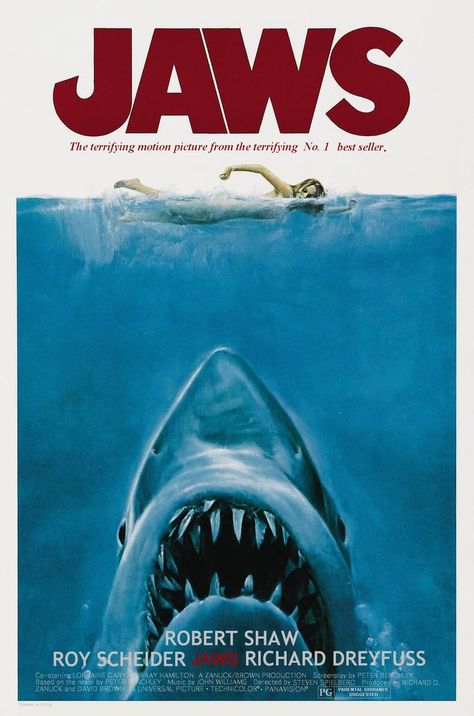 Jaws Shark Movies, Jaws Movie Poster, Roy Scheider, Robert Shaw, Horror Prints, Jaws Movie, Big Shark, Uni Room, Movie Poster Wall