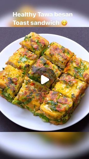 Besan Breakfast Recipe, Besan Bread Toast, Vegetarian Sandwich Recipes Indian, Besan Snack Recipes, Simple Dinner Recipes Vegetarian, Healthy Vegetarian Snack Recipes, Bread Breakfast Ideas Indian, Easy Healthy Recipes Indian, Besan Recipe Indian