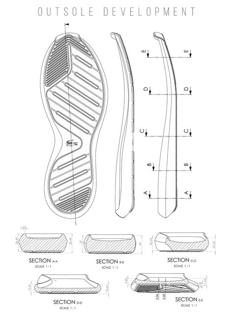 Lacoste LTR.01 on Behance Sketch Ideas Inspiration, Shoe Anatomy, Sneakers Sketch, Lacoste Shoes, Shoe Sketches, Diy Sneakers, Insole Design, Footwear Design, Fashion Shoes Sandals