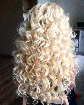 Spiral Perm Long Hair, Curled Blonde Hair, Long Blonde Curly Hair, Long Hair Perm, Spiral Perm, Perm Hair, Curls For Long Hair, Blonde Curly Hair, Long Curls