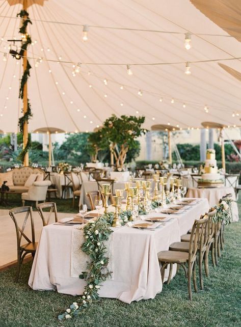 wedding decor ideas, natural wedding, wedding trends #wedding Wedding Tent Decorations, Backyard Wedding Decorations, Wedding Backyard Reception, Rustic Wedding Decorations, Wedding Reception Ideas, Tent Decorations, Summer Garden Party, Tent Reception, Wedding Tent