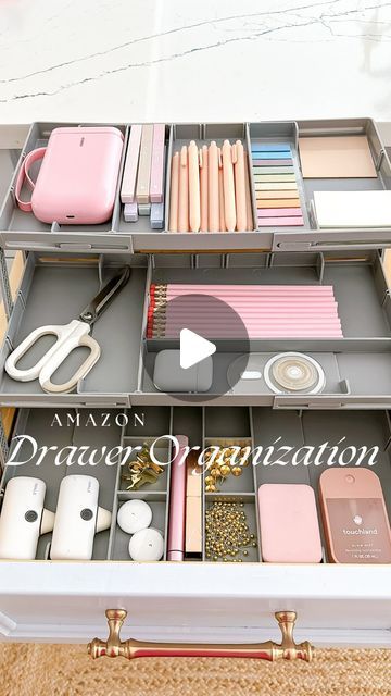 Arin Jura | Amazon Finds + Organization + DIY & Decor on Instagram: "This drawer organizer is a must have!  Perfect for junk drawers, makeup, desk drawers and more! + The battery organizer that is easy access inside a drawer or on a shelf! 💕

Leave any comment and I will send the links to your DMS or find the items  linked on my Amazon storefront under ‘organization’ (link in bio)

If you are not following me you won’t be able to receive the DMed link anymore so make sure you are following if you want the comment for link!! 

Or go here: https://amzlink.to/az0mYvbTIjd6Y
.
.
.
.
#restock #drawerorganization #batteryorganization #organize #organizewithme #amazonhome #amazonhomefinds #amazonfinds #amazonfinds2024 #amazonfavorites #founditonamazon #amazonmusthaves #junkdrawer #amazongadgets # Drawer Organisers Diy, How To Organize Your Desk, Organize Junk Drawer, Organizing Ideas For Desk, Desk Drawer Organization, Desk Drawer Organisation, Battery Organizer, Draw Organizer, Junk Organization