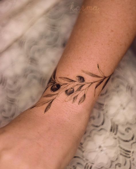 Branch Tattoo Wrist, Branch Tattoo Arm Wrap, Branch Tattoo Arm, Tattoo Arm Wrap, Tiger Tattoo Small, Oak Leaf Tattoos, Olive Tree Tattoos, Arm Wrap Tattoo, Olive Tattoo