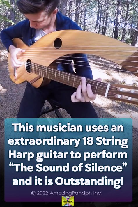 I have never seen an instrument like this before, the sound is so beautiful the musician is a genius, outstanding playing. #cover #performance #guitar #harp #music Easy Harp Sheet Music, Harp Music, Jews Harp, Playing The Harp, Harp Guitar, Harps Music, Types Of Guitar, Beautiful Cover, Ted Talks