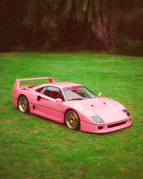 Pink Ferrari F40, Pink Ferrari, Pimped Out Cars, Car Goals, Car Poster, Ferrari F40, Pink Car, Classy Cars, Pretty Cars