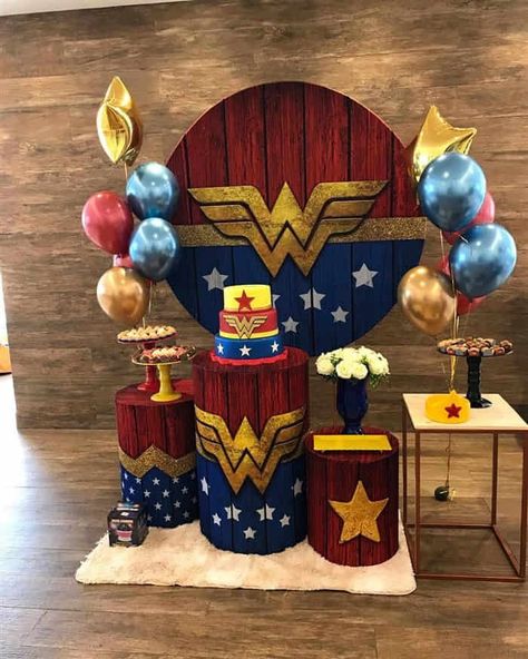 Birthday Cake 27 Woman, Women Party Ideas, Yoga Party, Wonder Woman Party, Wonder Woman Birthday, 46th Birthday, 38th Birthday, Woman Birthday, Adult Birthday Party