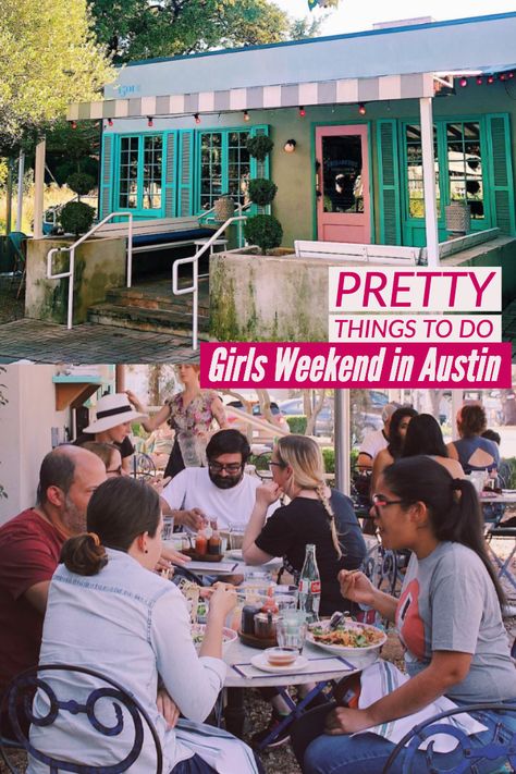 pretty things to do in austin for a girls weekend- austin girls weekend- cute things to do-  Austin bachelorette party - Austin bachelorette party ideas - Austin bachelorette - Austin girls weekend - Austin ladies weekend - Austin girls weekend ideas - Austin girls trip - austin bachelorette party things to do -  austin bachelorette party favors - Austin bachelorette party themes - Austin bachelorette party outfits -  austin bachelorette party shirts Girls Weekend Ideas, Austin Brunch, Austin Bachelorette Party, Weekend In Austin, Austin Bachelorette, Classy Bachelorette Party, Bachelorette Weekend Itinerary, Things To Do In Austin, Girls Weekend Gifts