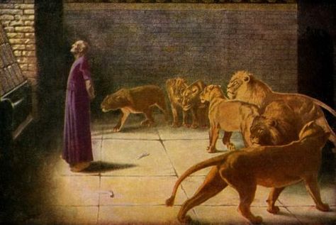 Daniel In The Lions Den, Daniel In The Lion's Den, Daniel And The Lions, Henry Cloud, Mexican Artwork, Bible Artwork, Lions Den, Lion Artwork, Prophetic Art