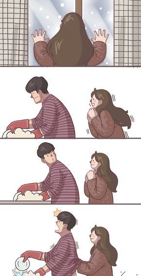 Couple Comics, Seni Korea, Relationship Comics, Love Cartoon Couple, Cute Couple Comics, Couples Comics, Disney Animals, Cute Couple Drawings, Cartoons Love