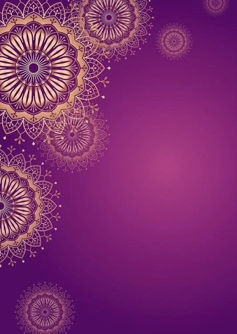 Deepavali Wallpaper, Deepavali Background, Mandala Wedding Invitation, Purple And Gold Wallpaper, Mandala Poster, Diwali Poster, Wedding Background Images, Love Pink Wallpaper, House Warming Invitations