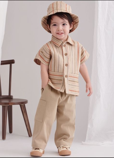 Kids Pants Boys, Hat Sewing, Shirt With Collar, Toddler Top, African Dresses For Kids, Hat Patterns To Sew, Kids Dress Wear, Children Top, Boys Knits