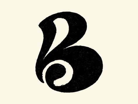 The Letter B, Letter B, Black, Design