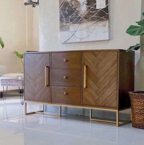 THE OLD WOOD PH on Instagram: “The herringbone pattern strikes again. ✨⠀ ⠀ Featuring this NIPA console table, made from tanguile wood. Custom-built for @leskastarita.” Herringbone Design, Inspo Board, Herringbone Pattern, Old Wood, Custom Build, Ox, Console Table, Herringbone, The Old