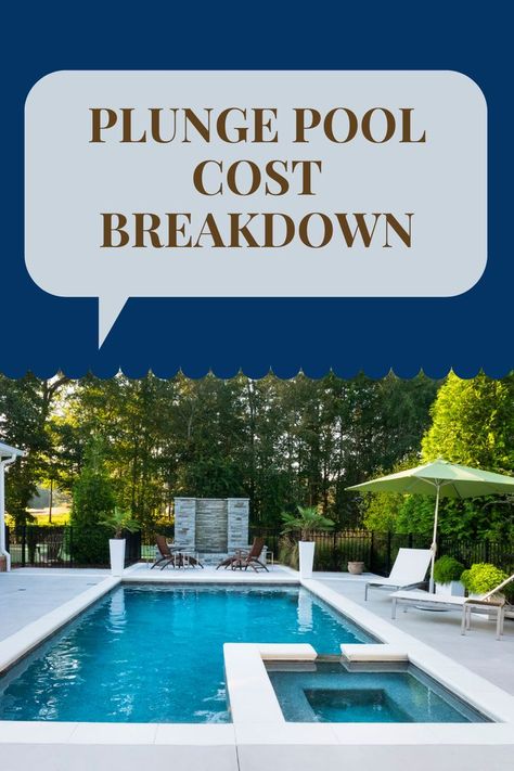 Plunge Pool Cost, Small Plunge Pool, Small Pools Backyard, Small Inground Pool, Pools For Small Yards, Pool Cost, Simple Pool, Cheap Pool, Dream Backyard Pool