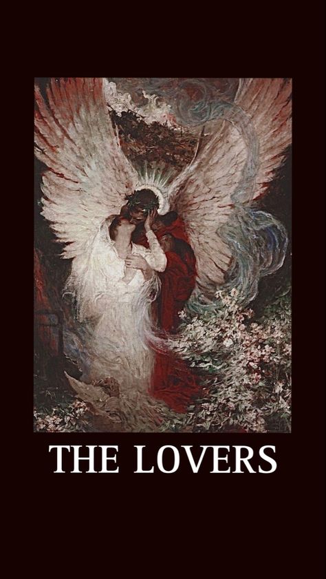 The Lovers Aesthetic Tarot, Tarot Cards Aesthetic The Lovers, Tarot Cards Wallpaper Iphone, Lovers Tarot Wallpaper, Tarot Wallpaper Iphone Aesthetic, Lovers Wallpaper Aesthetic, Tarot Cards Aesthetic Wallpaper, The Lovers Tarot Card Wallpaper, Lover Tarot Cards