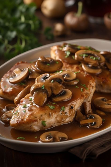 Experience the joy of guilt-free Italian dining with Weight Watchers Italian Skillet Chicken Marsala. A low-fat dish featuring tender chicken, fresh mushrooms, aromatic thyme, and a rich Marsala wine sauce. Perfect with a side of steamed veggies or whole grain pasta. Ideal for those following Weight Watchers or anyone craving a healthy, flavorful meal. Elevate your dinner with this delicious, easy-to-make recipe Weight Watchers Chicken Marsala Recipe, Chicken Marsala Crockpot, Italian Skillet, Whole Grain Pasta, Low Fat Chicken, Marsala Recipe, Steamed Veggies, Chicken Fresh, Marsala Chicken Recipes