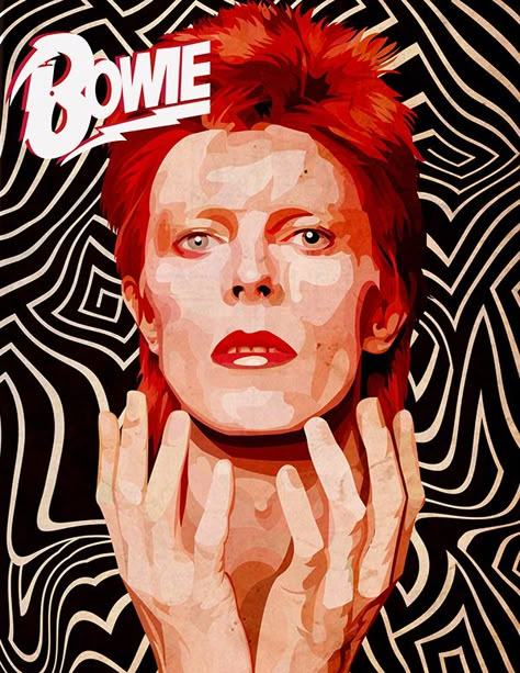 Bowie Drawing, David Bowie Wallpaper, David Bowie Live, Angela Bowie, Bowie Poster, Drawing Graphic Design, David Bowie Poster, Portrait Practice, 24x36 Poster