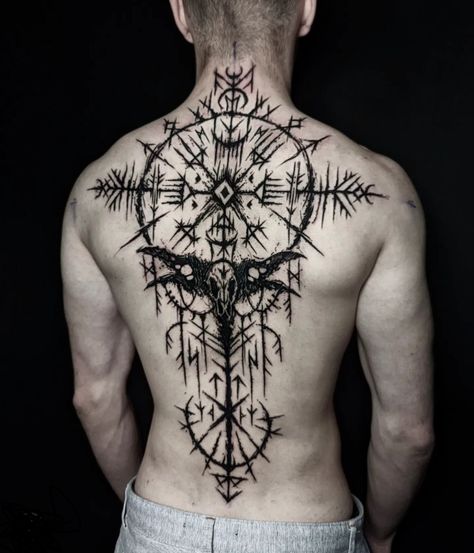 Viking Tattoos For Men, Viking Rune Tattoo, Satanic Tattoos, Pagan Tattoo, Scandinavian Tattoo, Viking Tattoo Symbol, Viking Tattoo Sleeve, Vikings Tattoo, Forearm Band Tattoos