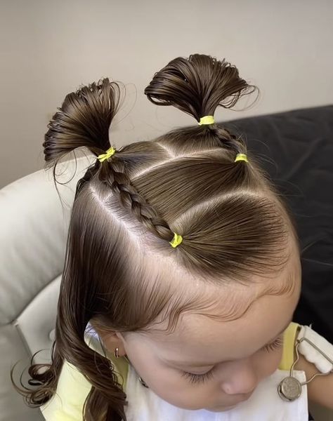 Viral Baby Products Baby Girl Hairstyles Curly, Easy Toddler Hairstyles, Cute Toddler Hairstyles, Girly Hairstyles, Girl Hair Dos, Toddler Hairstyles, Toddler Hairstyles Girl, Hair Due