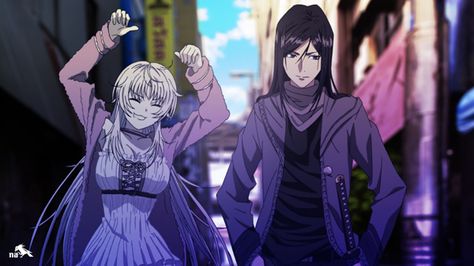 Neko and Kuroh Yatogami - K Project K Project Anime, Kings Movie, Return Of Kings, K Project, Urban Fantasy, Anime Films, Chinese Art, Science Fiction, Otaku