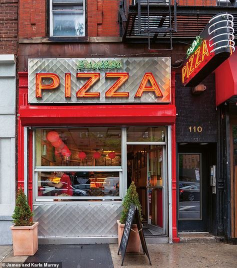 Stella's Pizza on 9th Avenue near West 17th Street in Chelsea, 2020 Pizza Store, New York Pizza, I Love Pizza, Ny Style, Love Pizza, Candy Store, Italian Restaurant, Store Fronts, Manhattan