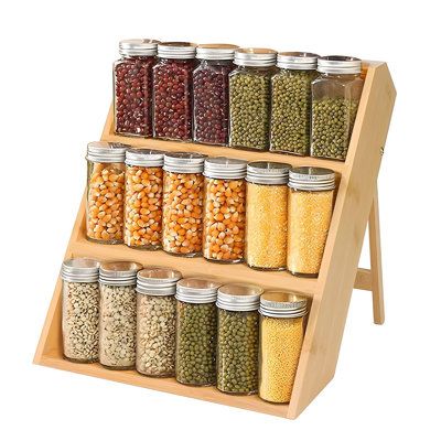 Wooden spice rack