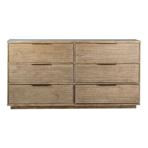 Juliette Dresser - Dovetail Transitional Dresser, Dovetail Furniture, Dresser Design, Six Drawer Dresser, Dressers For Sale, Lodge Style, Wood Dresser, Double Dresser, 6 Drawer Dresser