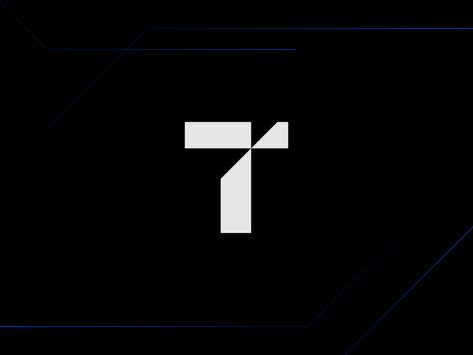 Tech T Symbol by Kasparas Sipavičius on Dribbble T Logos Ideas, Letter T Logo Design Ideas, Logo With T, T Logo Design Ideas, S Logo Design Ideas, T Letter Design, Letter T Design, Technical Logo, Tech Graphics