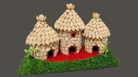 DIY Birds House With Pista Shell | DIY Birds Nest | Room Decoration Idea | DIY Pista Shell Crafts - YouTube Craft Work With Pista Shell, Pista Shell Photo Frame, Pistachio Crafts Shells Diy, Craft With Pista Shell, Pista Shell Crafts Ideas, Pista Shell Art, Diy Birds Nest, Nest Room, Pista Shell Crafts