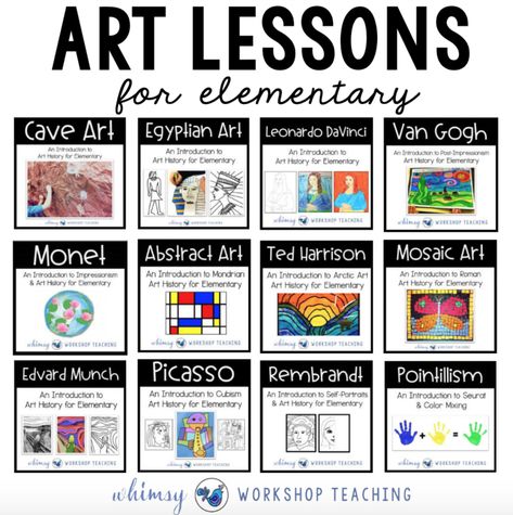 Elementary Art Techniques, Art Lesson For 3rd Grade, Art Teacher Hacks, Elementary Art Show Ideas, Art Lessons For Elementary, Art History Lessons, Elementary School Art, Art Teaching, Teaching Teachers