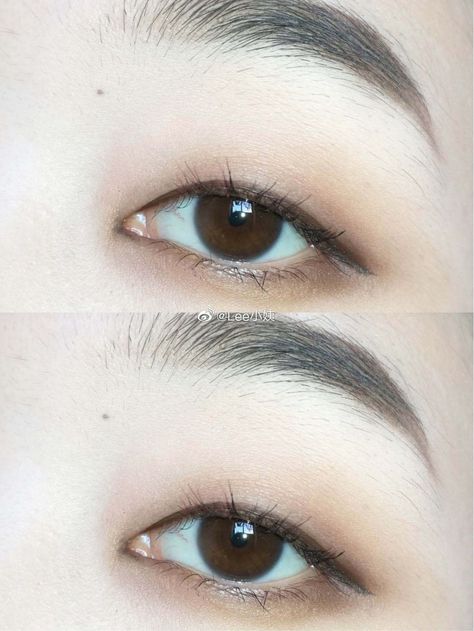 Mono Eyelid Makeup, Grad Photos Makeup, Monolid Eye Makeup, Monolid Eyes, Monolid Makeup, Ball Makeup, Minimal Makeup Look, Korean Eye Makeup, Minimal Makeup