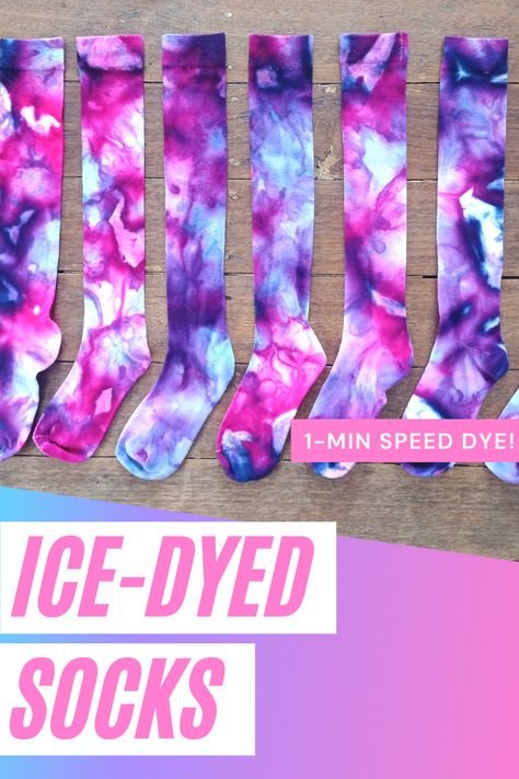 Tye Dye Patterns Socks, Sharpie Tie Dye Socks, Sock Tie Dye Techniques, Tye Dye Socks Diy, Tye Dye Socks Patterns, Tie Dye Colour Combinations, Tie Dye Patterns Socks, Creative Tie Dye Ideas, How To Tie Dye Socks