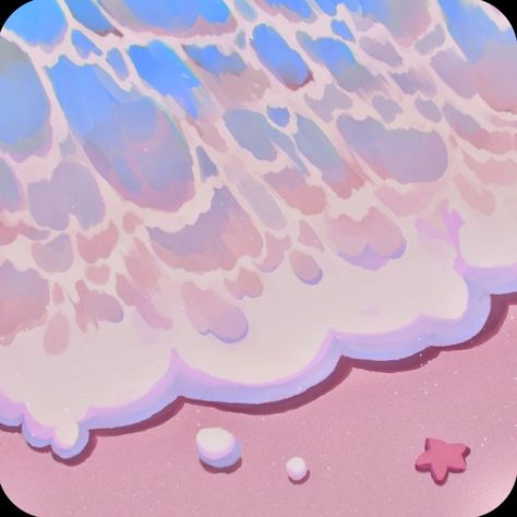 Pink And Blue Ocean Aesthetic, Pastel Art Digital, Pastel Sea Aesthetic, Widget Iphone Aesthetic Pastel, Pastel Ocean Aesthetic, Blue And Pink Widgets, Pink And Blue Pfp, Blue And Pink Aesthetic Wallpaper, Blue And Pink Icons