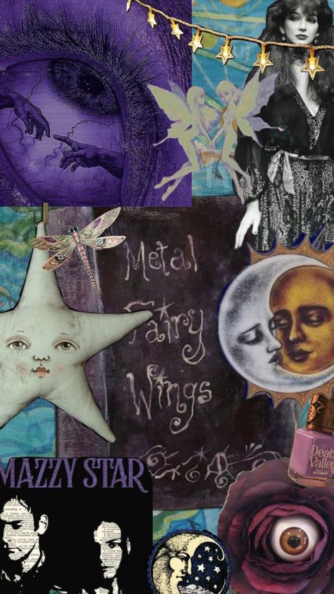 #art #whimsical #whimsigoth #whimsigothaesthetic #katebush #mazzystar Whimsigoth Wallpaper, Metal Wings, Evil Witch, Image Collage, Art Whimsical, Mazzy Star, Star Nails, Aesthetic Iphone Wallpaper, Art Wallpaper