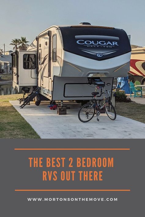 2 Bedroom Fifth Wheel, 2 Bedroom Rv, Bedroom For Kids, Luxury Rv Living, Rv Homes, Extra Bedroom, Rv Living Full Time, Campervan Interior, Fifth Wheels