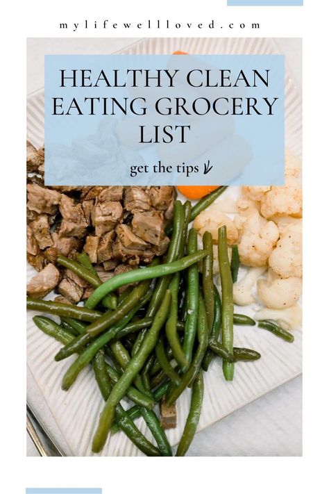 Visit here to check out Nutrition Tips: Clean Eating Grocery List Essentials on My Life Well Loved! If you are looking for clean eating grocery tips, then this is the blog post for you! Get inspired to try these foods with good protein. You will love this healthy plan for lunch ideas this blog post has to offer as well. Be sure to try out this clean grocery checklist. There is nothing better than eating food that fuels your body for good. Good Protein, Grocery Checklist, Healthy Breakfast For Kids, Clean Eating Grocery List, Good Carbs, Healthy Plan, Clean Eating For Beginners, Clean Eating Meal Plan, Meal Planning Template