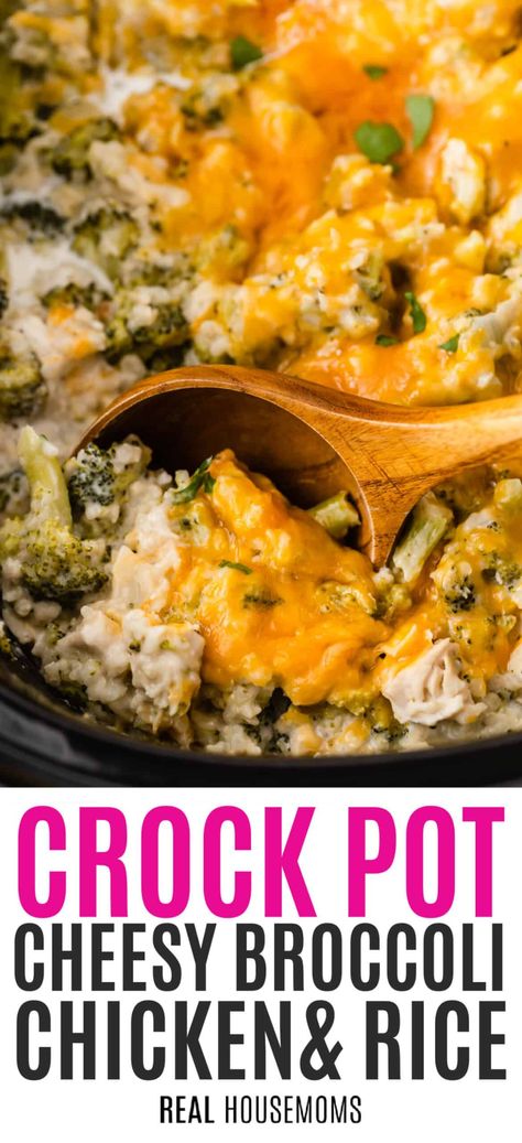 Cheesy Chicken Slow Cooker, Slow Cooker Cheesy Broccoli Chicken, Chicken Crop Pot Recipes, Chicken Cheese Crockpot Recipes, Chicken Cheese Broccoli Casserole Crockpot, Chicken And Cheese Crockpot Recipes, Crockpot Chicken Recipes With Broccoli, Broccoli Recipes In Crockpot, Slow Cooker Chicken Broccoli And Rice