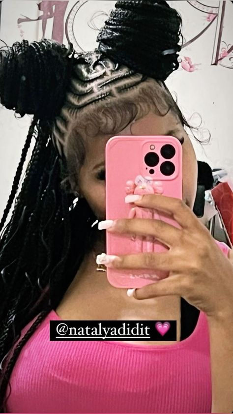 Hairstyle Ideas For Braids, Dope Hairstyles Braids, Cute Braiding Hairstyles, Pretty Braid Styles, Barbie Hairstyle, Short Box Braids Hairstyles, Braided Hairstyles For Black Women Cornrows, Feed In Braids Hairstyles, Braided Styles