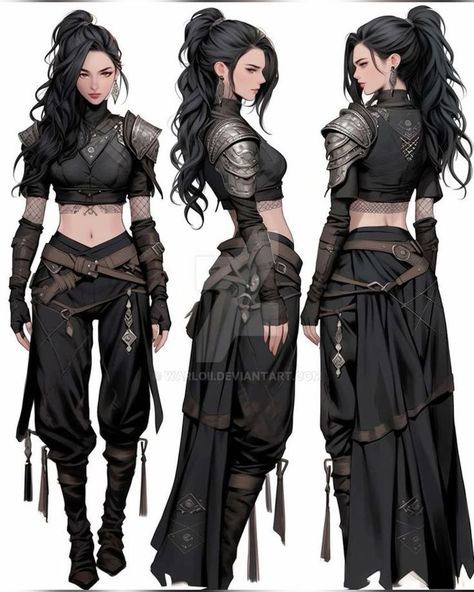 Hanzo Nijijourney Showcase (AI) Ren Faire Outfits, Warrior Outfit, Fair Outfits, Going Bald, Fest Outfits, Female Character Concept, Clothing Design Sketches, Idee Cosplay, Classy Fashion