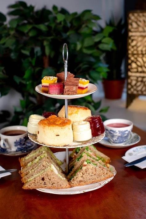 Afternoon Tea Party Food, Afternoon Tea Table Setting, Tea Table Settings, Afternoon Tea Tables, Best Afternoon Tea, Afternoon Tea Recipes, Places In Scotland, Tea Time Food, Coffee Party