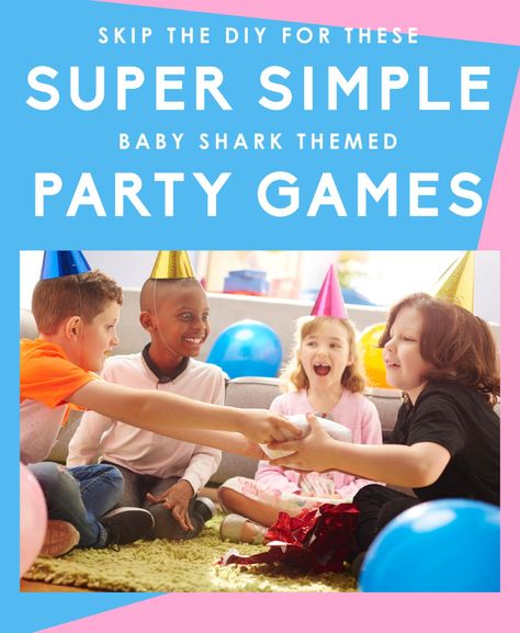 27 Baby Shark Party Games Doo-Doo - Fun Party Pop Baby Shark Birthday Party Games, Baby Shark Party Games, Baby Shark Games, Shark Party Games, Shark Games For Kids, Party Game Ideas For Kids, Game Ideas For Kids, Fun Pool Games, Shark Themed Birthday