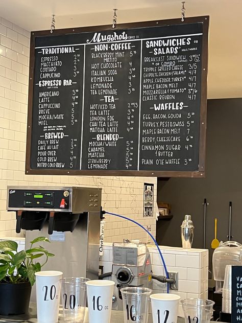 Menus Coffee Shop, Menu Display Ideas Restaurant, Chalkboard Cafe Menu Ideas, Cafe Menu Design Board, Cafe Menu Blackboard, Cafe Menu Boards Design, Coffee Bar Menu Board, Coffee Shop Menu Board Ideas, Blackboard Menu Ideas