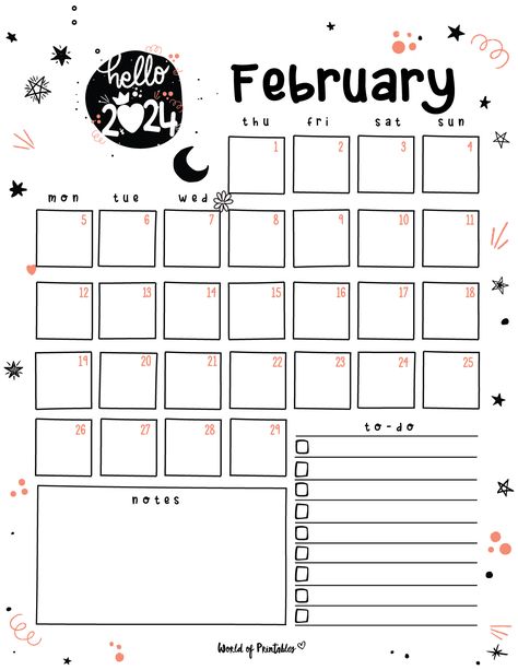 Stay organized and focused in February 2024 with our Monthly Calendar. Plan, mark important dates, and gain a clear month overview. This sleek and functional calendar is your key to effective time management. February Planner 2024, Feb Calendar 2024 Aesthetic, February Calendar 2024 Aesthetic, February 2024 Calendar, February Printables, Feb Calendar, Month Overview, Boulet Journal, Diet Journal