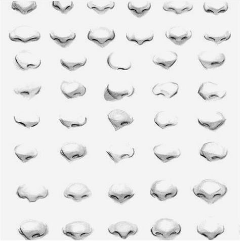 Nose Drawings, Anime Nose, Face Art Drawing, Face Shapes Guide, Metal Drawing, Faces Art, Smile Drawing, Pencil Drawings For Beginners, Anime Designs