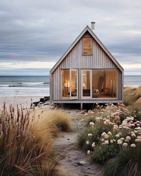 A Small House, Cottage By The Sea, Wooden House, Weekend Vibes, Beach Cottages, House Inspiration, Summer House, Future House, Small House